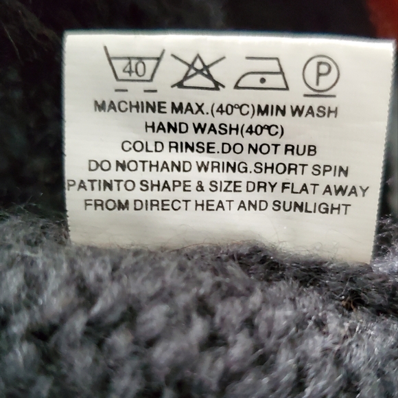 Tivoli Long Sleeve Cardigan Black/Gray Size M - Picture 5 of 11